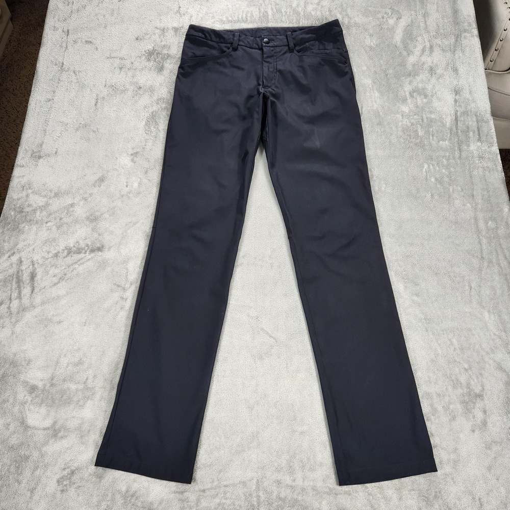 Lululemon Pants Mens 34x34‎ Blue Performance Zip Pocket Tech Chino Straight Leg